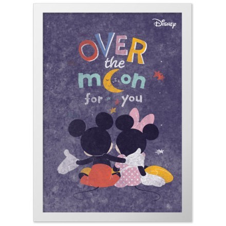 Πέρα απο το φεγγάρι με τον Mickey και τη Minnie Πίνακας σε Καμβά