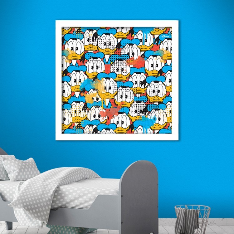 Πίνακας σε Καμβά Μοτίβο με το πρόσωπο του Donald Duck!