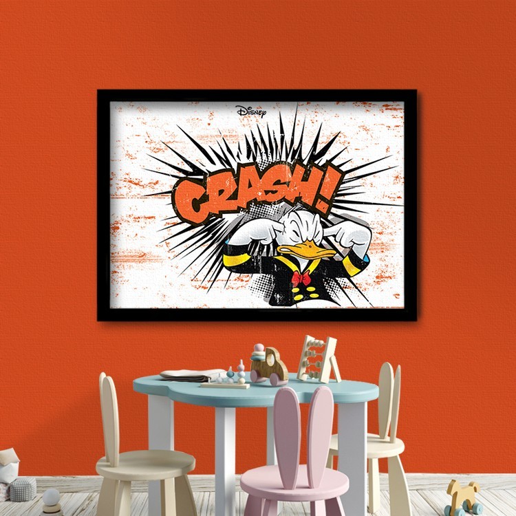 Πίνακας σε Καμβά Crash, Donald Duck!