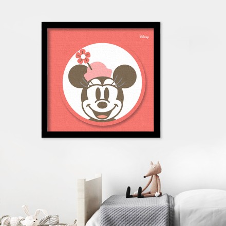 Retro Minnie Mouse Πίνακας σε Καμβά