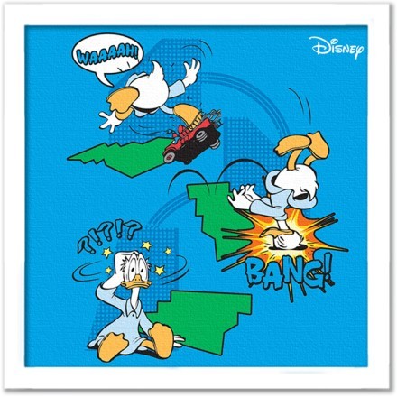 Donald Duck falls!!