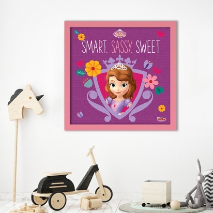 Smart, Sassy, Sweet - Sofia the First! Πίνακας σε Καμβά
