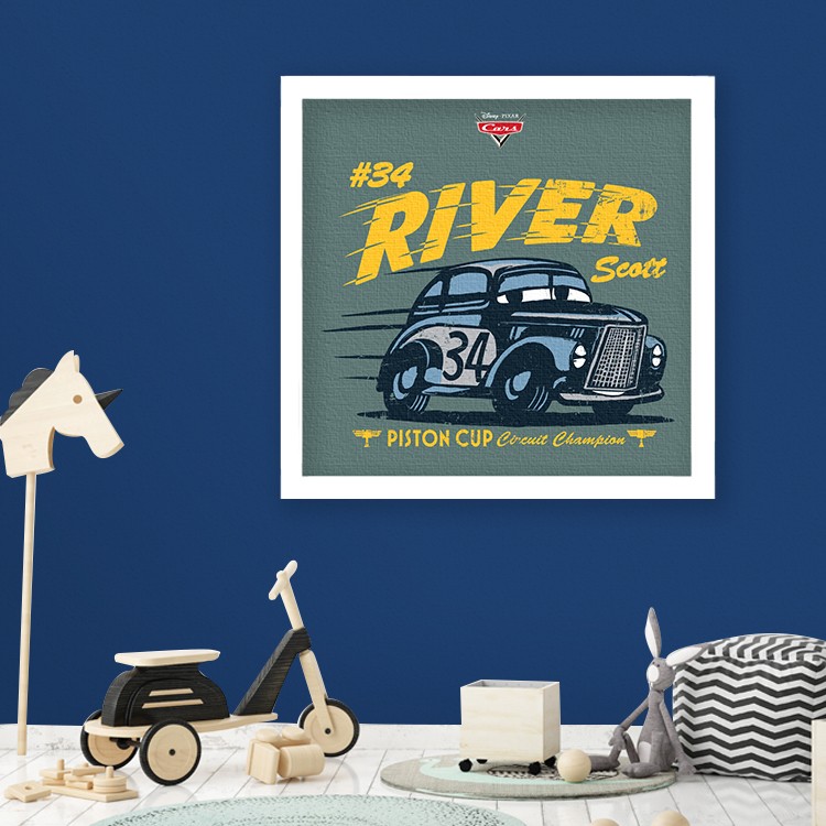 Πίνακας σε Καμβά River Scott, Cars 3