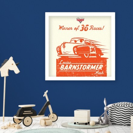 Louise Barnstormer retro, Cars Πίνακας σε Καμβά