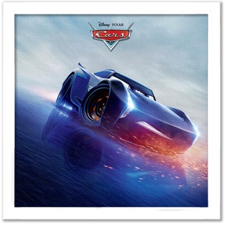 Ο Jackson Storm εν δράσει, Cars 3 Πίνακας σε Καμβά