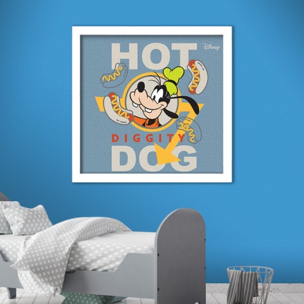 Hot diggity dog, Goofy! Πίνακας σε Καμβά