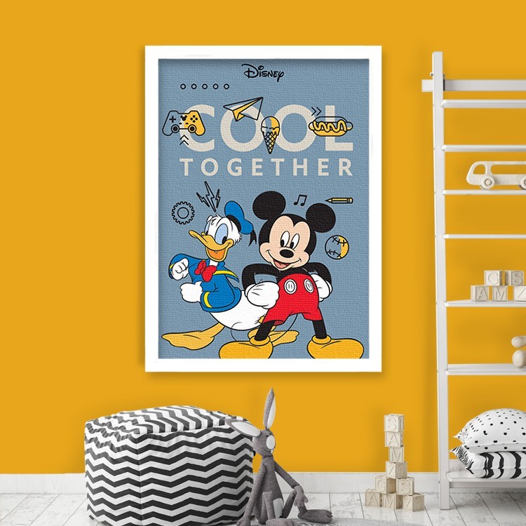 Πίνακας σε Καμβά Ωραία μαζί, Mickey και Donald!