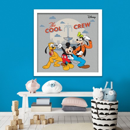 The cool crew, Mickey Mouse! Πίνακας σε Καμβά