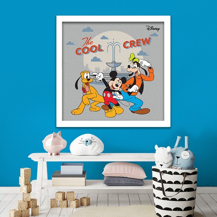Πίνακας σε Καμβά The cool crew, Mickey Mouse!