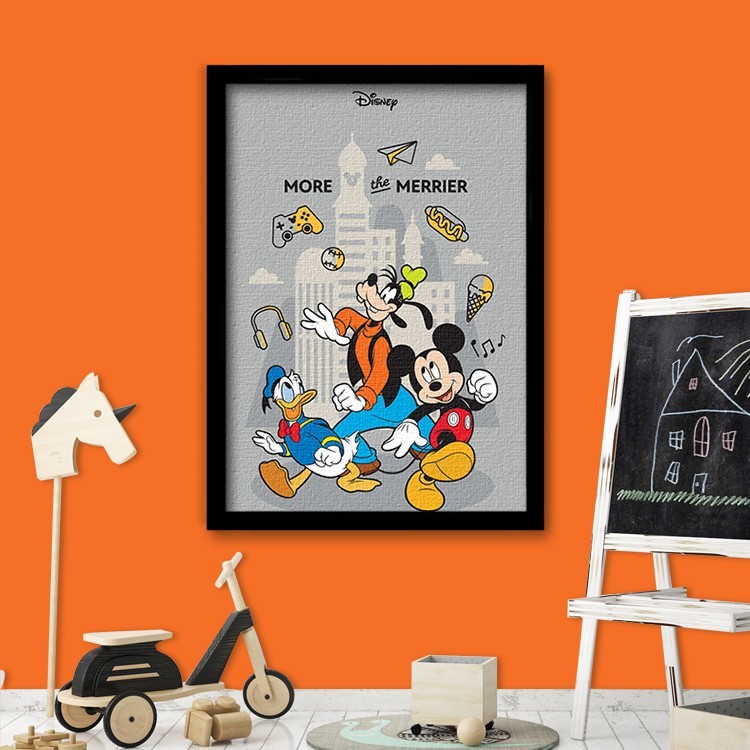 Πίνακας σε Καμβά More the merrier, Mickey Mouse!