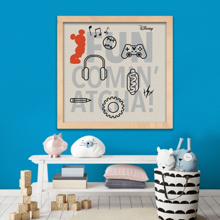 Fun Comin' Atcha, Mickey Mouse! Πίνακας σε Καμβά
