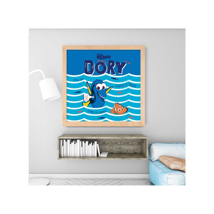 Πίνακας σε Καμβά Αγαπάω να κολυμπώ με την Dory