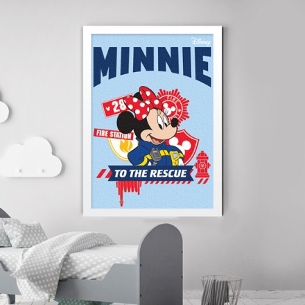 Minnie Mouse to the rescue! Πίνακας σε Καμβά