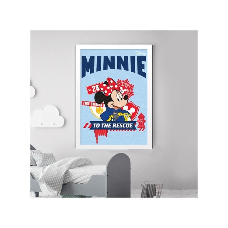 Πίνακας σε Καμβά Minnie Mouse to the rescue!