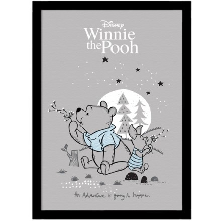 Winnie the Pooh & piglet την νύχτα! Πίνακας σε Καμβά