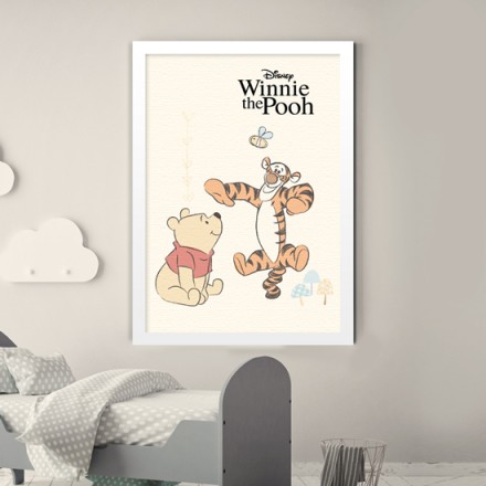 Winnie the Pooh and the tiger! Πίνακας σε Καμβά