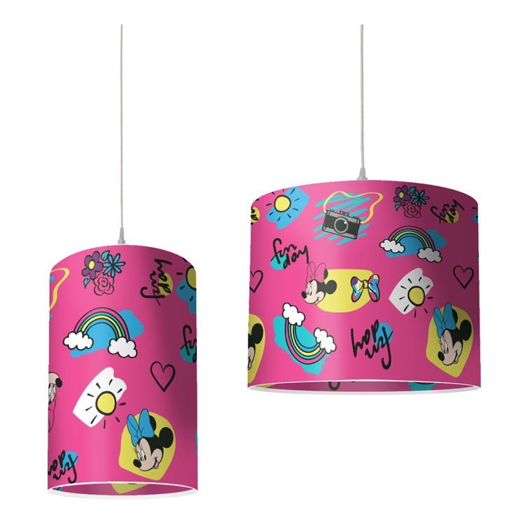 Φωτιστικό Οροφής Ροζ μοτίβο, Mickey Mouse