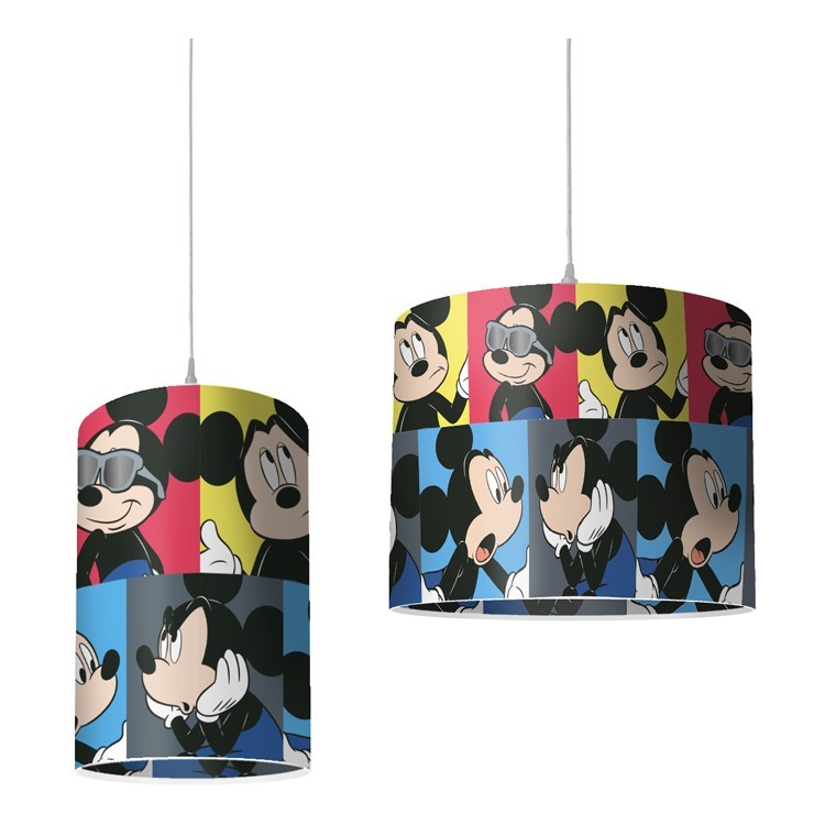 Φωτιστικό Οροφής Mickey Mouse με πολύχρωμο φόντο