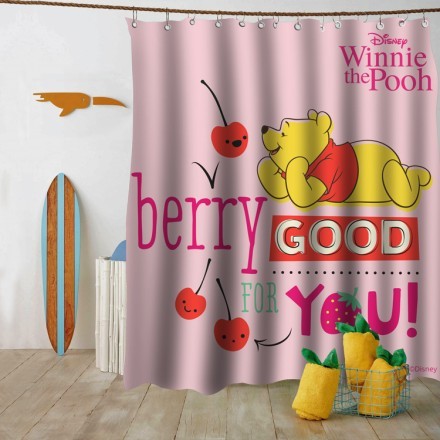 Berry good for you, Winnie the Pooh Κουρτίνα Μπάνιου