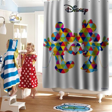 Minnie & Mickey Mouse LOVE Κουρτίνα Μπάνιου