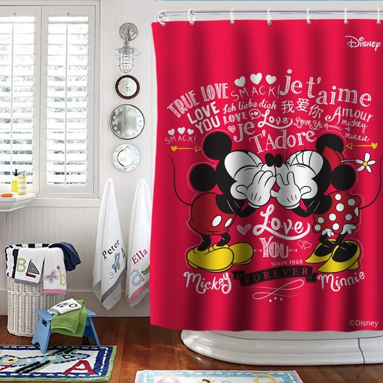 Κουρτίνα Μπάνιου Αληθινή Αγάπη Mickey & Minnie, Mickey & Friends