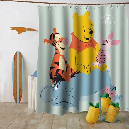 Winnie and his friends Κουρτίνα Μπάνιου