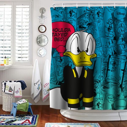 I Should stay in bed, Donald duck Κουρτίνα Μπάνιου