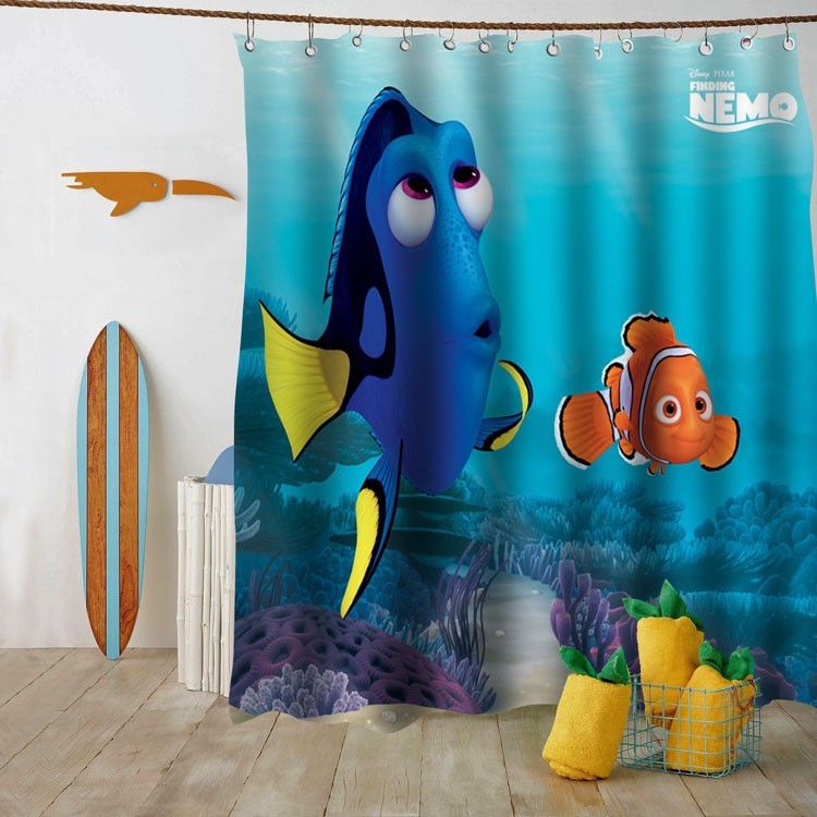 Κουρτίνα Μπάνιου Dory and Nemo , Finding Dory