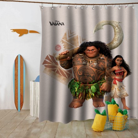 Moana and Maui Κουρτίνα Μπάνιου