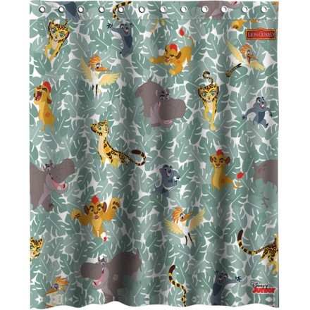 Lion guard floral pattern Κουρτίνα Μπάνιου