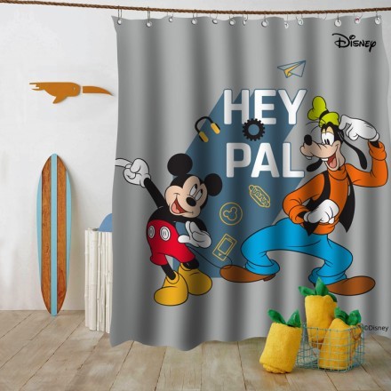 Hey Pal, Mickey and Goofy Κουρτίνα Μπάνιου