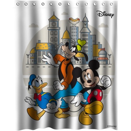 Mickey, Goofy and Donald Κουρτίνα Μπάνιου