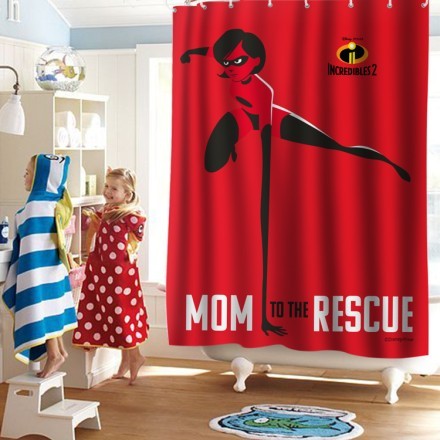 Mom to the rescue, The Incredibles! Κουρτίνα Μπάνιου