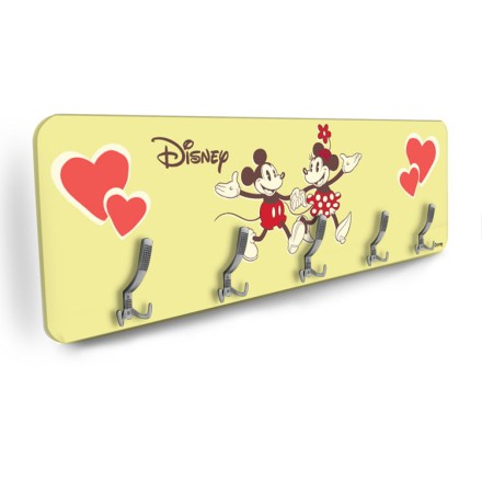 Mickey and Minnie hand in hand