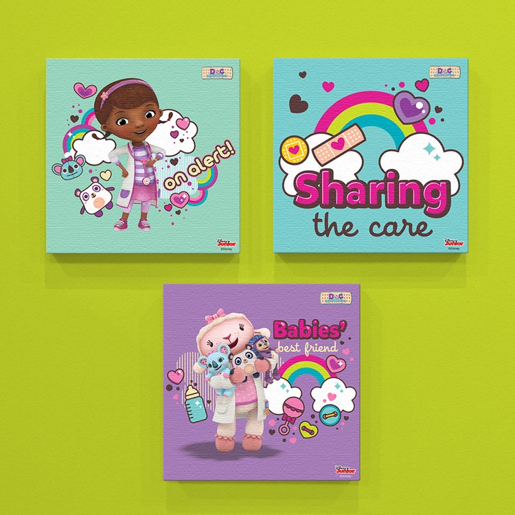 Mini Set Πίνακας Sharing the care, Doc Mc Stuffins!