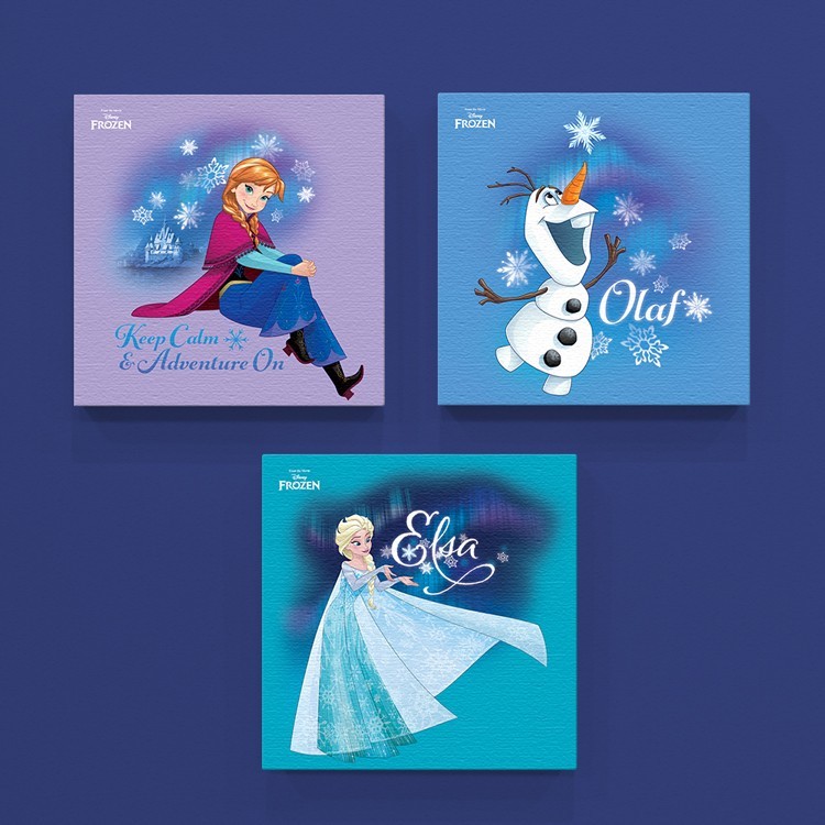 Mini Set Πίνακας Elsa, Anna & Olaf, Frozen!