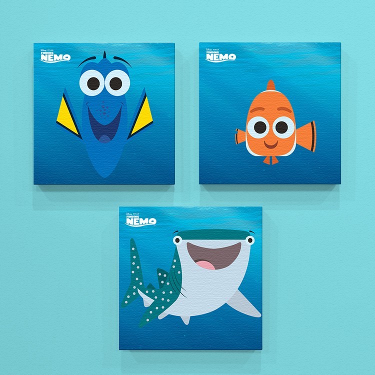 Mini Set Πίνακας Dory, Nemo and Destiny!