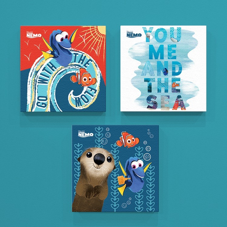 Mini Set Πίνακας Go with the flow, Finding Dory!