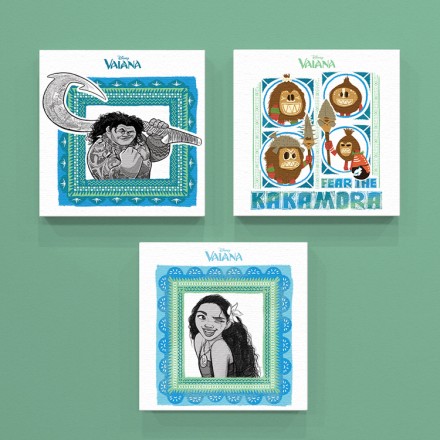 Vaiana, Maui and Kakamora Mini Set Πίνακας