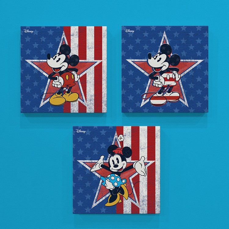 Mini Set Πίνακας Americano, Mickey & Minnie Mouse!