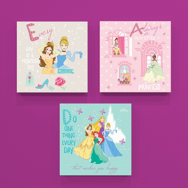 Mini Set Πίνακας Every day is a princess day!