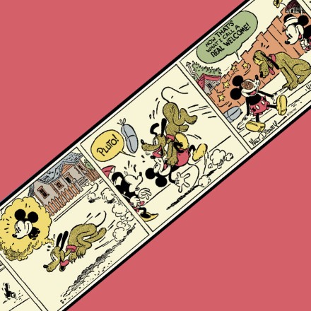 Ο Pluto καλωσορίζει τον Mickey! Μπορντούρα