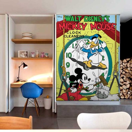 Καθαριστής ρολογιού, Mickey Mouse Αυτοκόλλητο Ντουλάπας