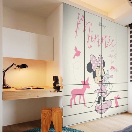 Too sweet for words, Minnie Mouse Αυτοκόλλητο Ντουλάπας
