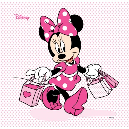 Minnie Mouse is going for shopping