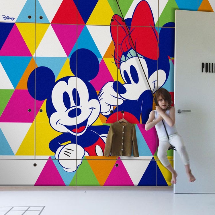 Αυτοκόλλητο Ντουλάπας Mickey and Minnie Mouse