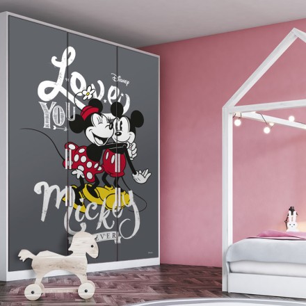 Σ' αγαπώ Mickey Αυτοκόλλητο Ντουλάπας