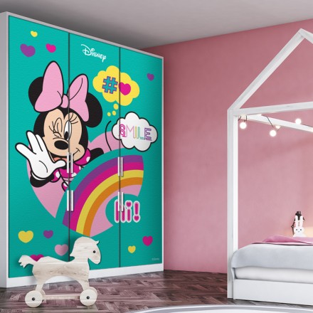 Minnie smiles Αυτοκόλλητο Ντουλάπας