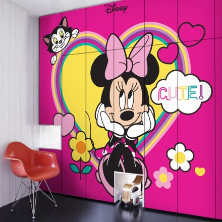 Cute Minnie Αυτοκόλλητο Ντουλάπας