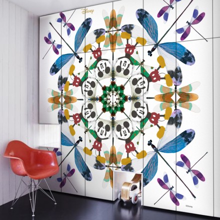 mickey pattern Αυτοκόλλητο Ντουλάπας